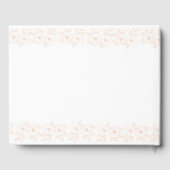 Peach Fuzz Minimalistisch Trendy Color Blume Muste Gästebuch (Rückseite)