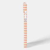 Peach Fuzz Monogram Individuelle Name Stripes 2024 Case-Mate iPhone Hülle (Rückseite / Links)