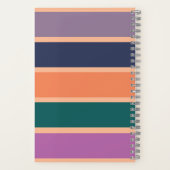 Peach Fuzz Monogrammed Full Name Notes Notizblock (Rückseite)