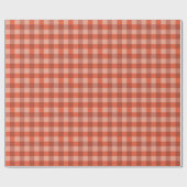 Peach Fuzz Orange Checkerboard-Muster Geschenkpapier (Flach)