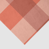 Peach Fuzz Orange Checkerboard-Muster Seidenpapier (Detail)