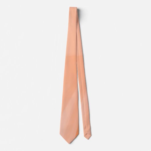 Peach Fuzz Rays Neck Tie Krawatte (Vorderseite)