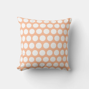 Peach fuzz retro polka Punkte Kissen