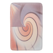 Peach fuzz seashell badematte (Vorderseite Vertikal)