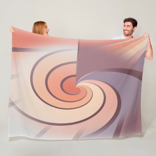 Peach fuzz seashell fleecedecke (Beispiel)