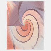 Peach fuzz seashell fleecedecke (Vorderseite)