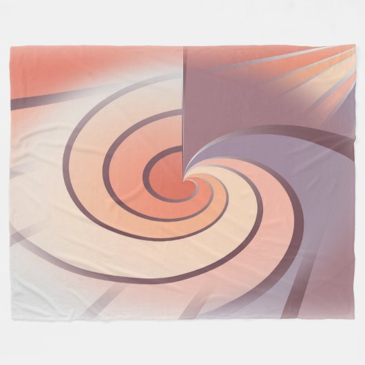 Peach fuzz seashell fleecedecke (Vorderseite (Horizontal))