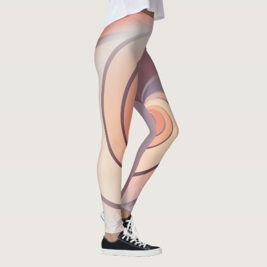 Peach fuzz seashell leggings (Rechts)