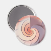 Peach fuzz seashell magnet (Vorderseite/Rückseite)