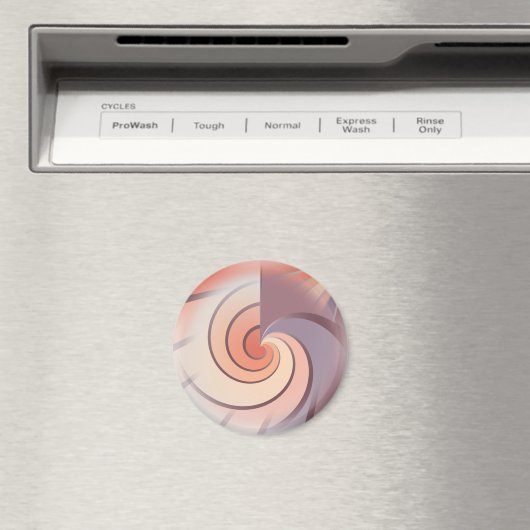 Peach fuzz seashell magnet (In Situ (Geschirrspüler))