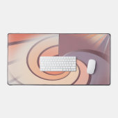 Peach fuzz seashell schreibtischunterlage (Tastatur & Maus)