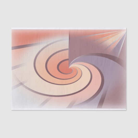 Peach fuzz seashell seidenpapier (Vorderseite)