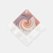 Peach fuzz seashell serviette (Ecke)