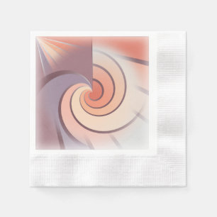 Peach fuzz seashell serviette