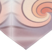 Peach fuzz seashell tischdecke (Schrägansicht)
