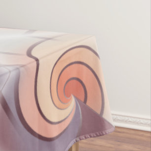 Peach fuzz seashell tischdecke