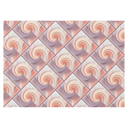 Peach fuzz seashell tischdecke (Vorderseite (Horizontal))