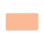 Peach Fuzz Solid Color Adressaufkleber (Vorne)