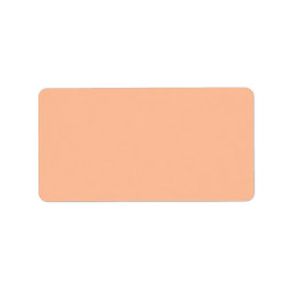 Peach Fuzz Solid Color Adressaufkleber
