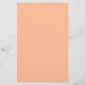 Peach Fuzz Solid Color Briefpapier (Vorderseite)