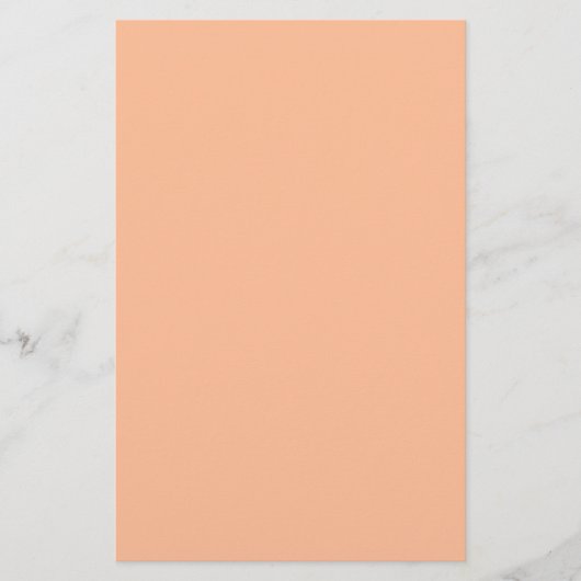 Peach Fuzz Solid Color Briefpapier (Vorderseite)