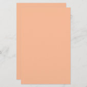 Peach Fuzz Solid Color Briefpapier (Vorne/Hinten)