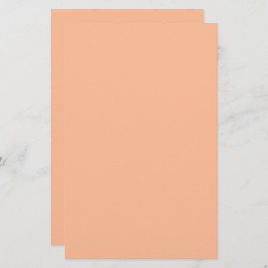 Peach Fuzz Solid Color Briefpapier (Vorne/Hinten)