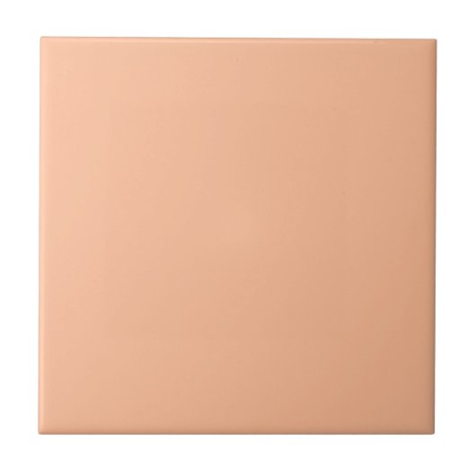Peach Fuzz Solid Color Fliese (Vorderseite)
