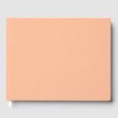 Peach Fuzz Solid Color Gästebuch (Vorderseite)
