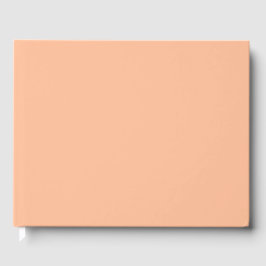 Peach Fuzz Solid Color Gästebuch