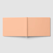 Peach Fuzz Solid Color Gästebuch (Voll)