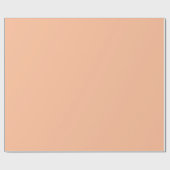 Peach Fuzz Solid Color Geschenkpapier (Flach)