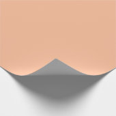 Peach Fuzz Solid Color Geschenkpapier (Ecke)