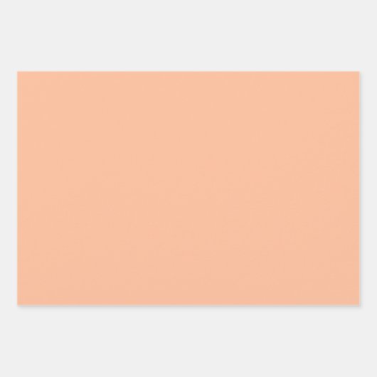 Peach Fuzz Solid Color Geschenkpapier Set (Vorderseite 3)