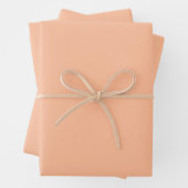 Peach Fuzz Solid Color Geschenkpapier Set (Beispiel)