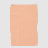 Peach Fuzz Solid Color Golfhandtuch (Vorderseite)