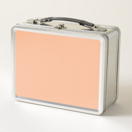 Peach Fuzz Solid Color Metall Brotdose