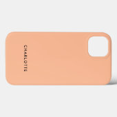 Peach Fuzz Solid Color Name Case-Mate iPhone Hülle (Rückseite (Horizontal))