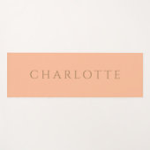 Peach Fuzz Solid Color Name Yogamatte (Vorderseite (Horizontal))