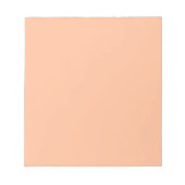 Peach Fuzz Solid Color Notizblock (Vorderseite)