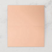 Peach Fuzz Solid Color Platzkarte (Außenseite Aufgefaltet)