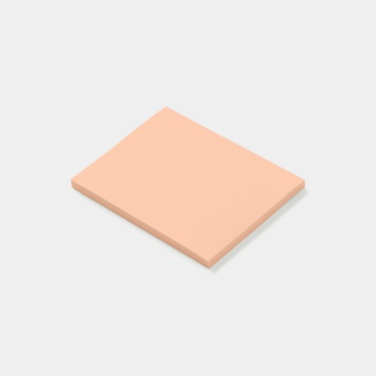 Peach Fuzz Solid Color Post-it Klebezettel (angewinkelt)