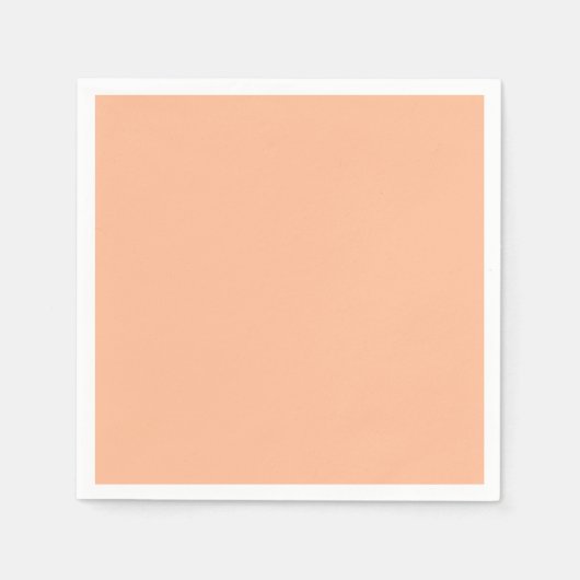 Peach Fuzz Solid Color Serviette (Vorderseite)