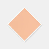 Peach Fuzz Solid Color Serviette (Ecke)
