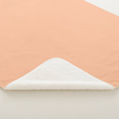 Peach Fuzz Solid Color Sherpadecke (3/4)