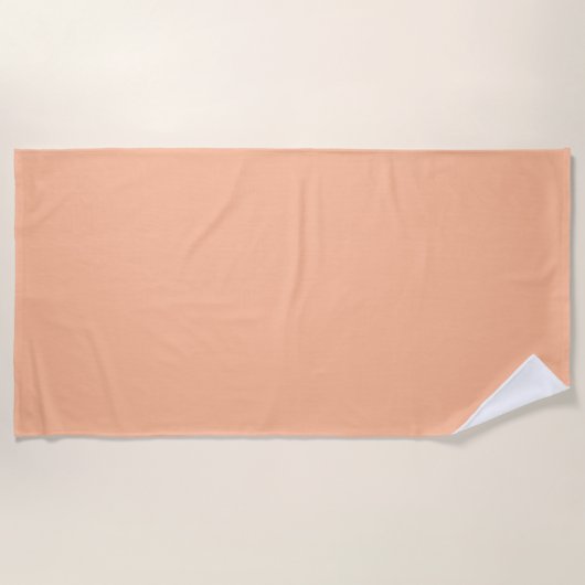 Peach Fuzz Solid Color Strandtuch (Vorderseite)