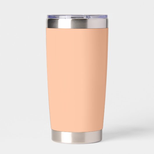 Peach Fuzz Solid Color Thermobecher (Vorderseite)