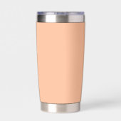 Peach Fuzz Solid Color Thermobecher (Rückseite)