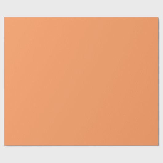 Peach Fuzz Solid Geschenkpapier (Flach)