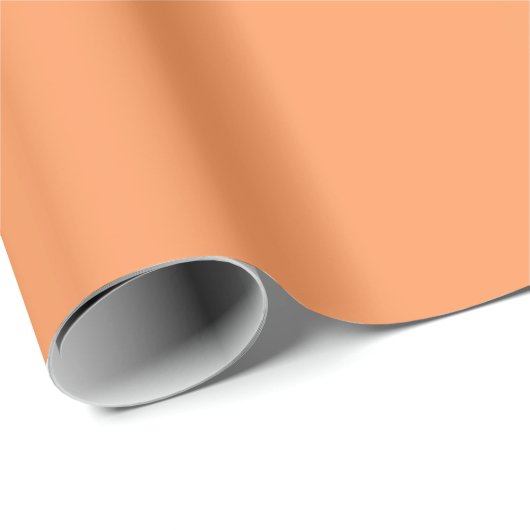 Peach Fuzz Solid Geschenkpapier (Rolleneckpunkt)